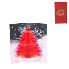 3D Pop Up Christmas Tree Card A Sparkling Fantasy Greeting & Blessing Gift
