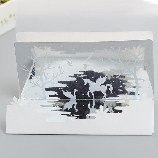 DIY Dreamy Mirror Card with Envelope - Magical Greeting Card