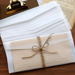 10pcs Romantic Sulfuric Acid Paper Envelopes - Creative Gift