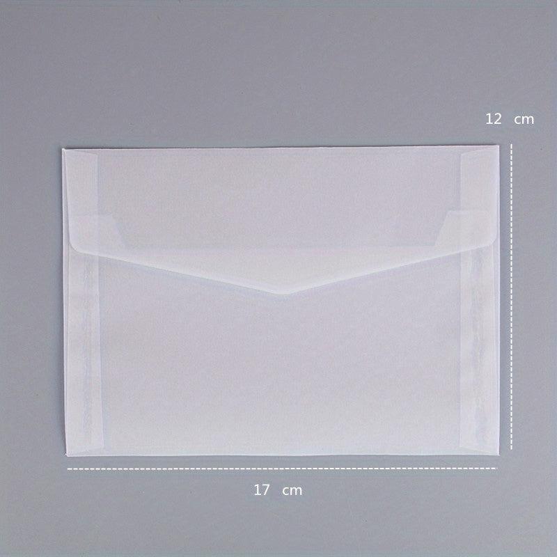 10pcs Romantic Sulfuric Acid Paper Envelopes - Creative Gift