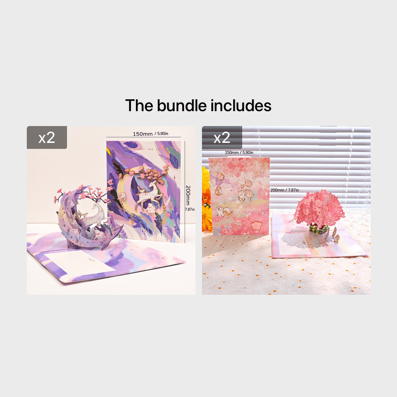 1pc Ziyi 3D Pop Up Greeting Card Graduation Tanabata Birthday Gift Small Card
