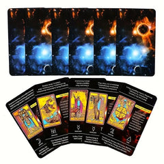 78 Card Tarot Deck For Beginners with QRCode Pdf Guidebook Portable Size
