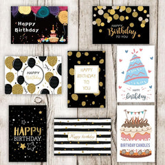 24PCS Birthday Card With 24 Envelopes