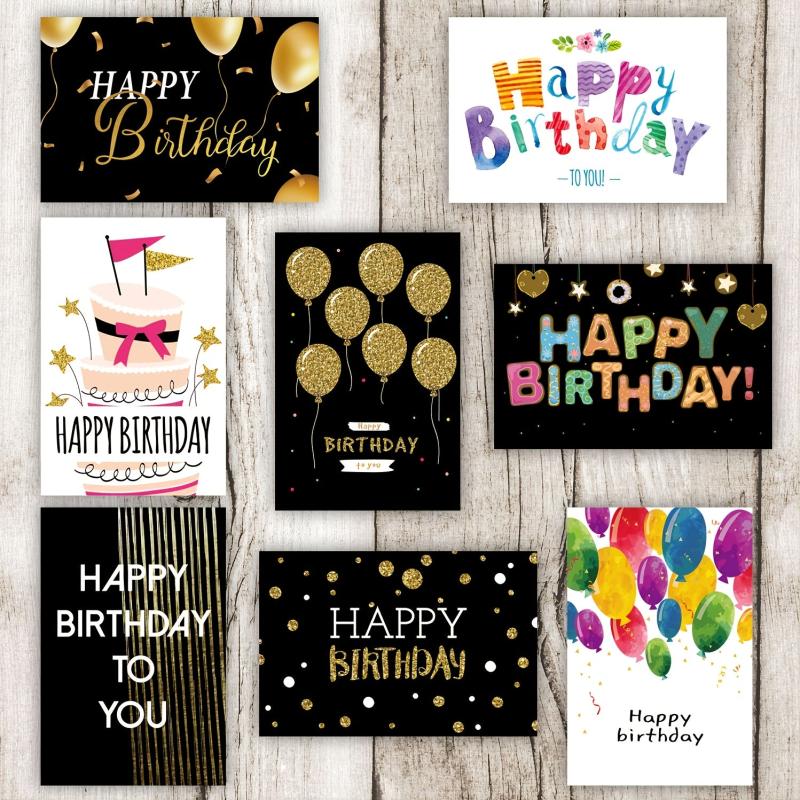 24PCS Birthday Card With 24 Envelopes