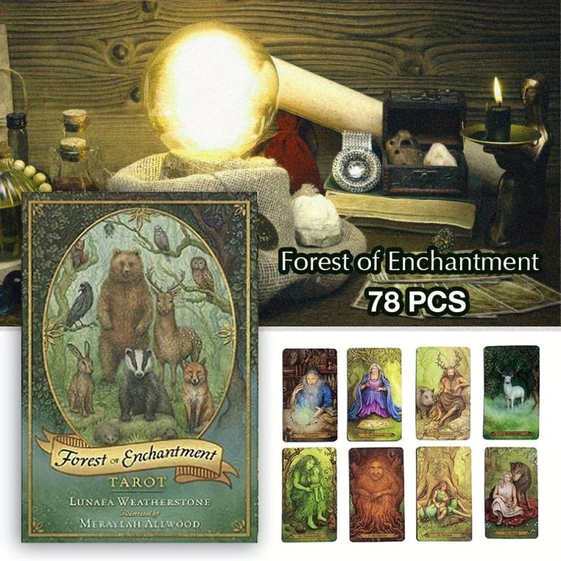 Forest of Enchantment Tarot Cards - 52 Card Deck & Guide Book