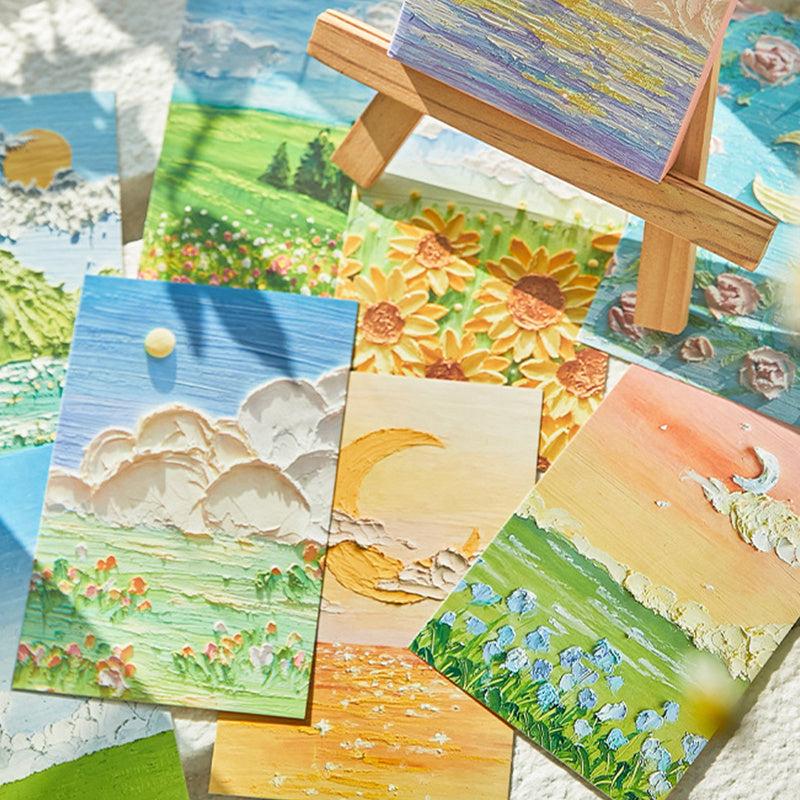 30 Handcrafted Painting Style Greeting Cards for Any Occasion