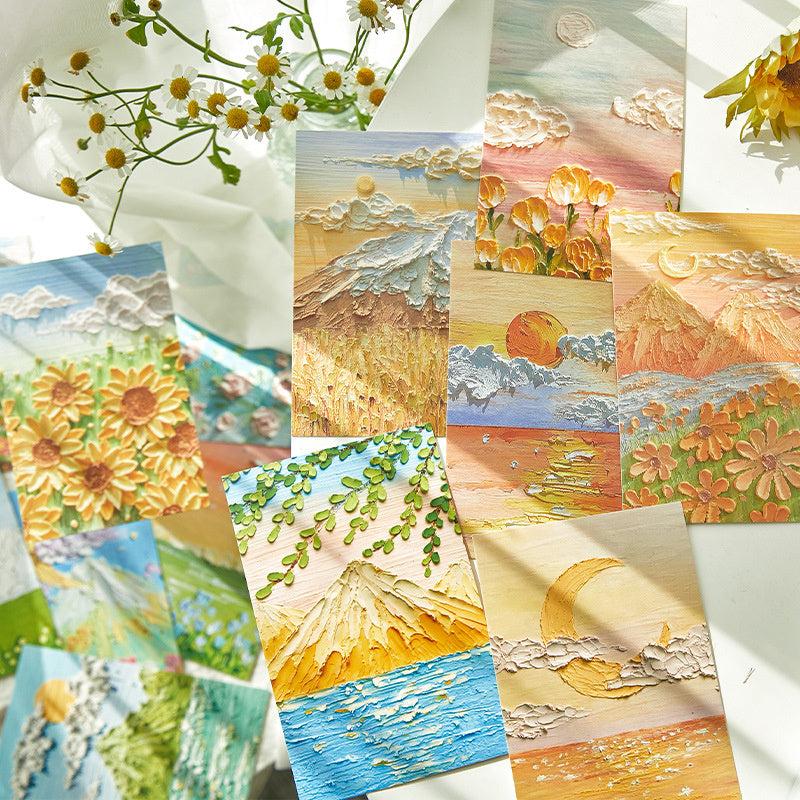 30 Handcrafted Painting Style Greeting Cards for Any Occasion