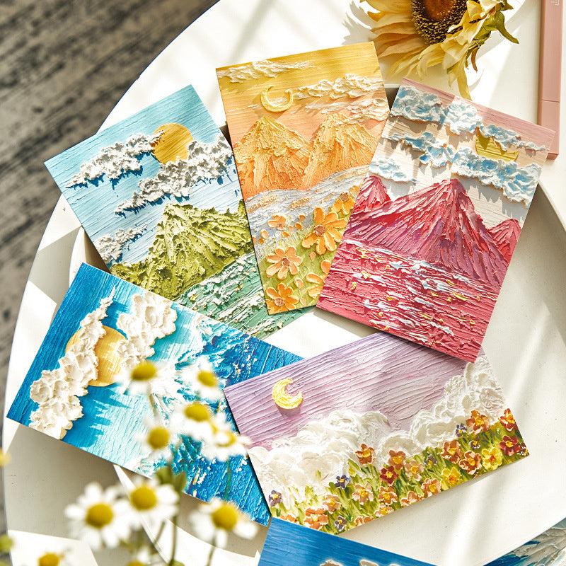 30 Handcrafted Painting Style Greeting Cards for Any Occasion
