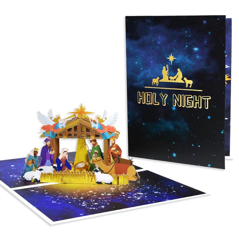 3D Christmas Card - Festive Holiday Greeting Card