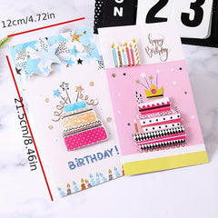 8pcs 3D Greeting Cards with Envelopes for Various Occasions