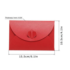 10PCS Small Greeting Card Envelopes Bronzing Love Pearl Paper Mini Envelope