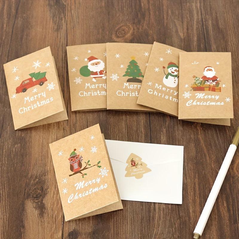 18pcs Christmas Blessing Cards Holiday Gift Greeting Message Cards