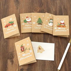 18pcs Christmas Blessing Cards Holiday Gift Greeting Message Cards