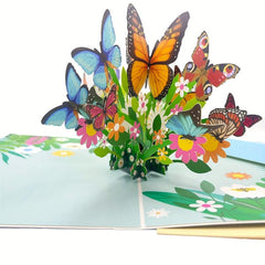 3D Greeting Card For Birthday Anniversary Pop Up With Note Card & Envelope