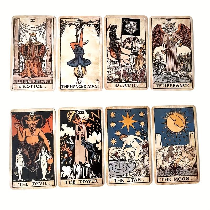 Vintage Elegance Classic Tarot Cards For Beginners - Desk/Board Card Collection