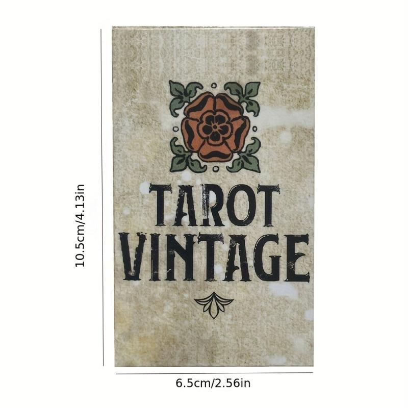 Vintage Elegance Classic Tarot Cards For Beginners - Desk/Board Card Collection