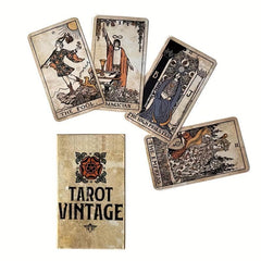 Vintage Elegance Classic Tarot Cards For Beginners - Desk/Board Card Collection