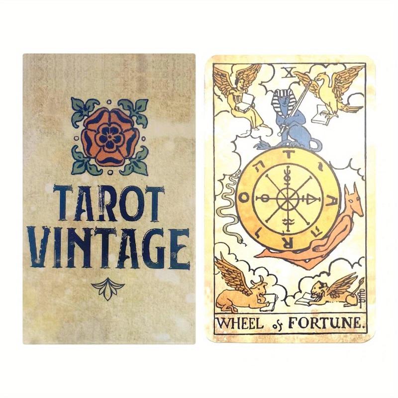 Vintage Elegance Classic Tarot Cards For Beginners - Desk/Board Card Collection