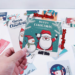 30pcs Christmas Greeting Cards - Various Designs Xmas Postcard No Marks Back