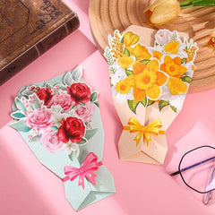 3pcs Valentines Greeting Cards With Envelopes Set