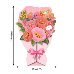 3pcs Valentines Greeting Cards With Envelopes Set