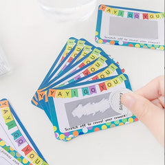 20 Cards 20 Stickers Scratch Card DIY Reward System for Students