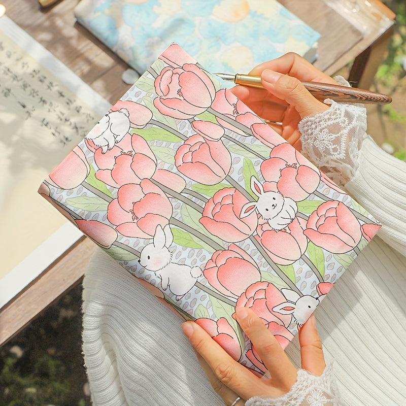 Cloth Book Cover Notebook A5 Tulip Bag Book Jacket