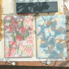 Cloth Book Cover Notebook A5 Tulip Bag Book Jacket
