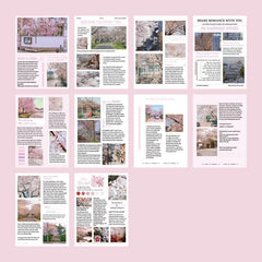 100pcs Retro Floral Memo Pad 150mmx110mm for Decorative & Literary Messages