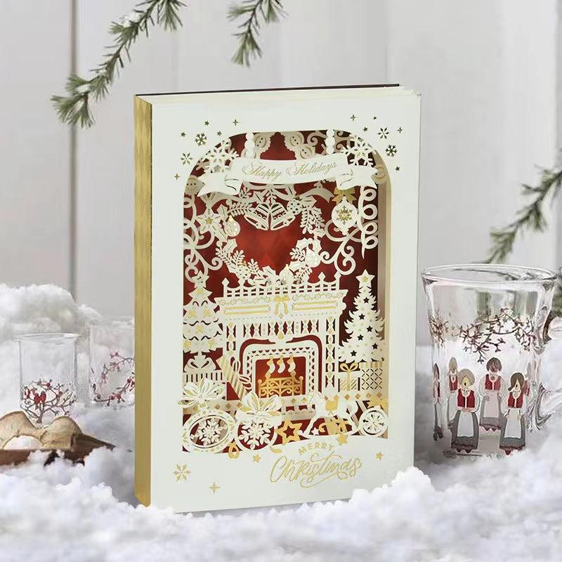 3D Christmas Tree Card Set with Envelope & Sticker