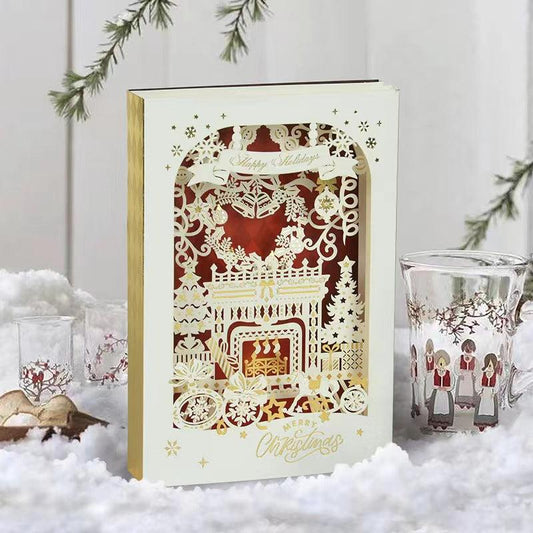 3D Christmas Tree Card Set with Envelope & Sticker