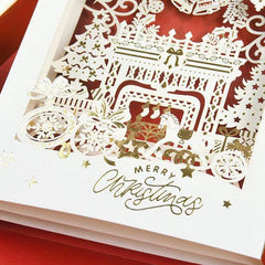 3D Christmas Tree Card Set with Envelope & Sticker