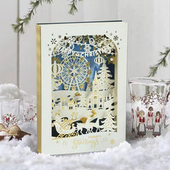 3D Christmas Tree Card Set with Envelope & Sticker