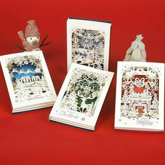 3D Christmas Tree Card Set with Envelope & Sticker
