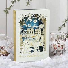 3D Christmas Tree Card Set with Envelope & Sticker