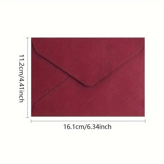 10pcs Wedding Invitation Envelopes Hemp Weave Mailers