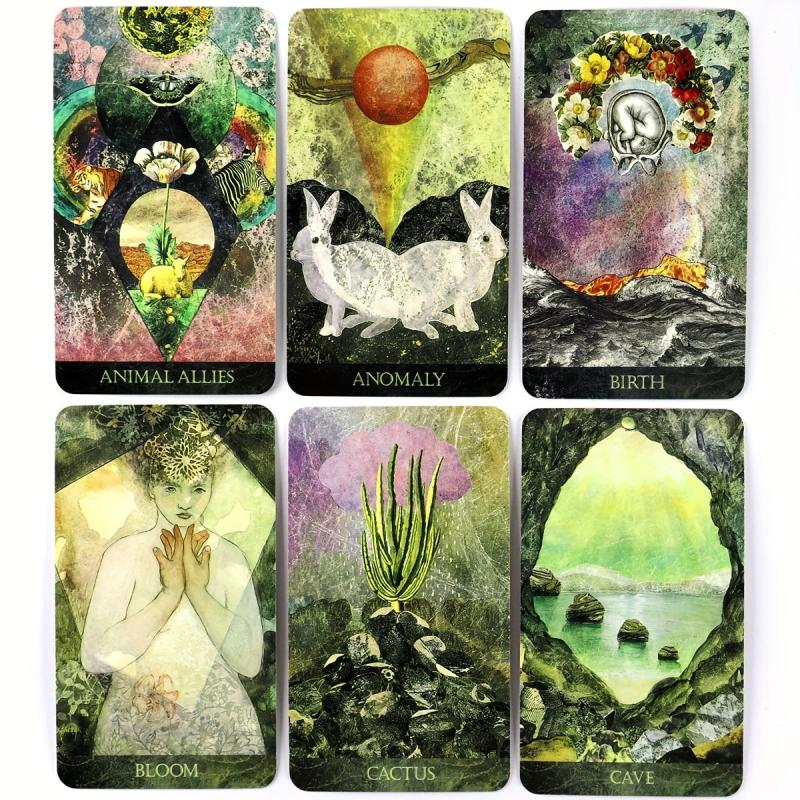 Faceted Garden Oracle Card English Board Game with QRCode Pdf Guidebook