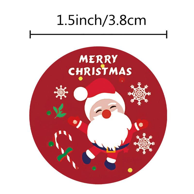 Christmas Sticker Roll 3 Sealing Label Merry Christmas Gift Decoration