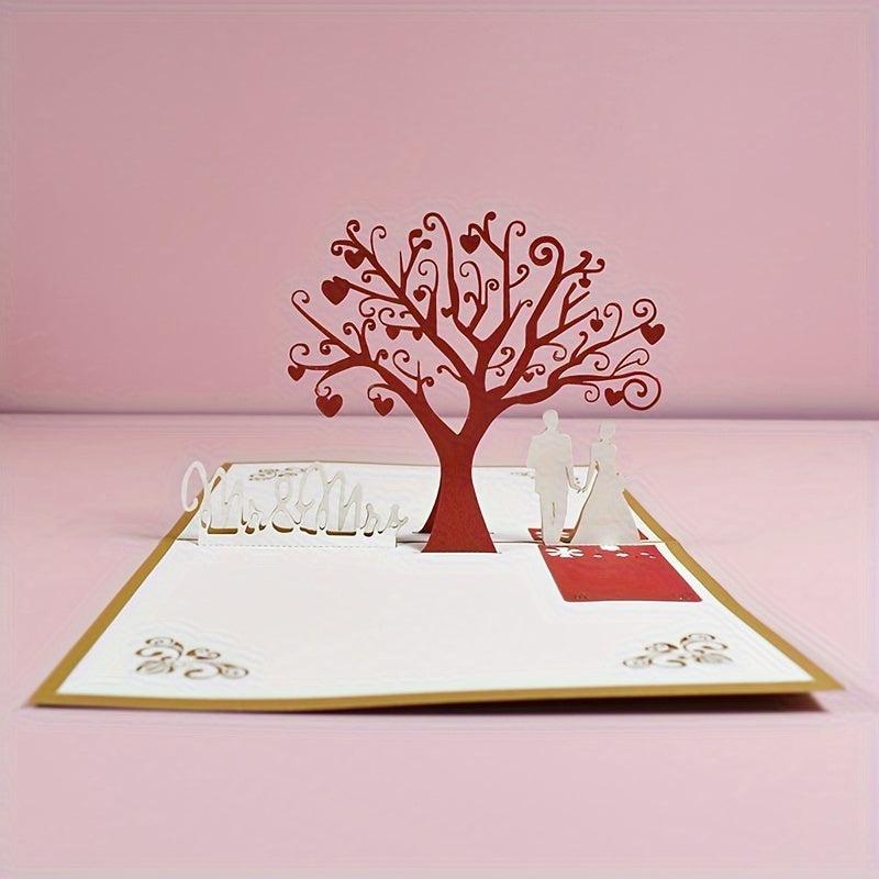 3D Romantic Love Wedding Cards Pack
