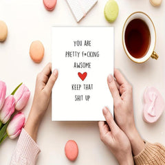 Funny Thank You Card For Him Her Colleague Boyfriend Girlfriend
