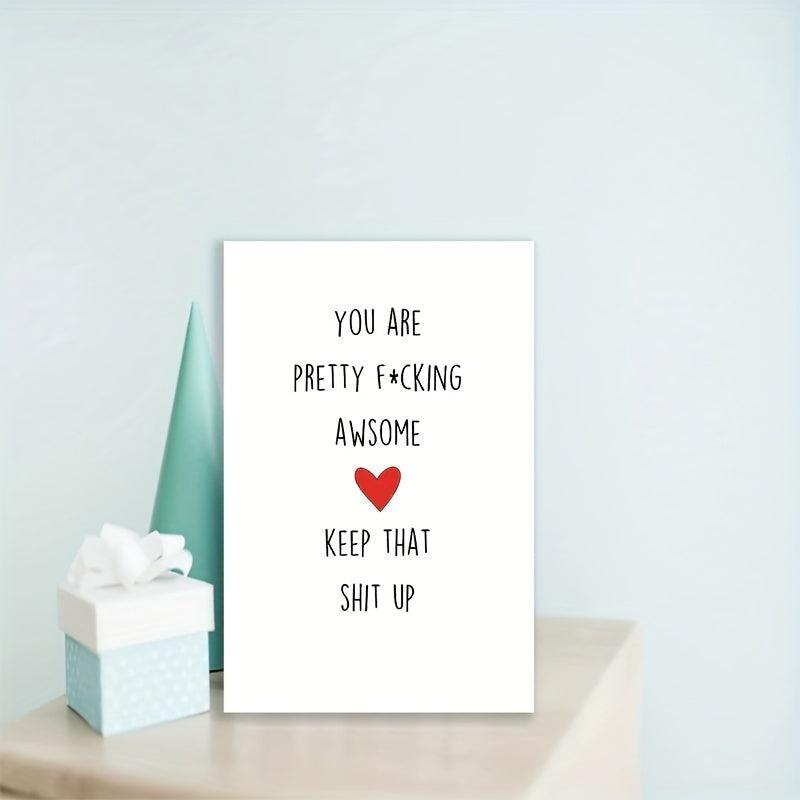 Funny Thank You Card For Him Her Colleague Boyfriend Girlfriend