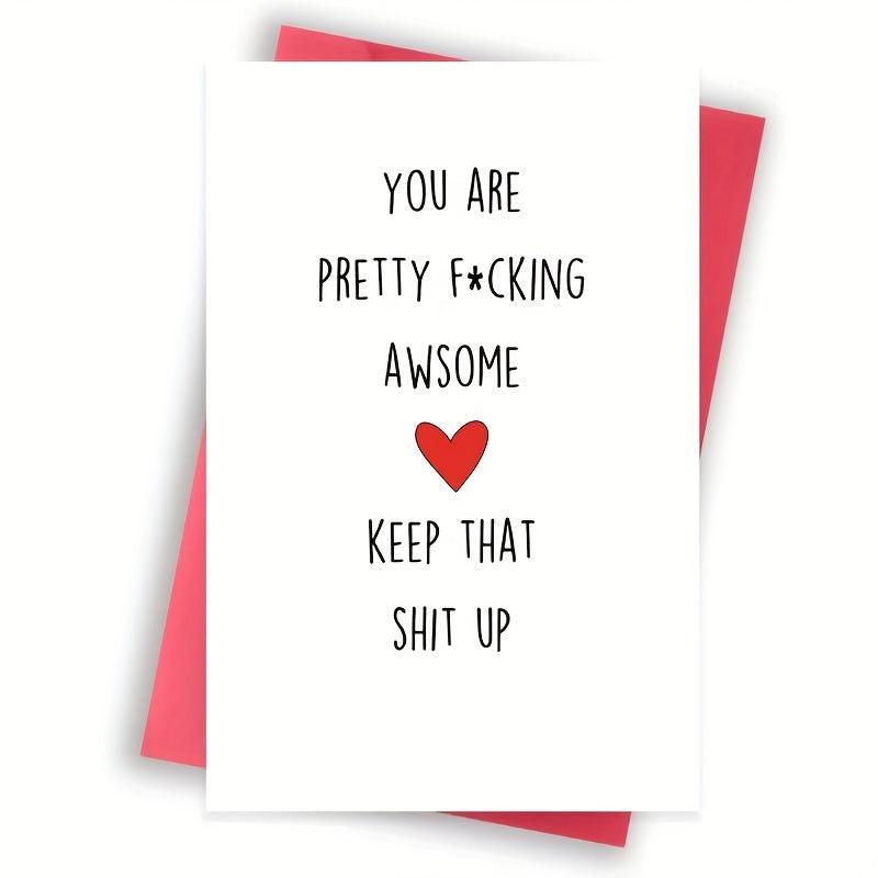 Funny Thank You Card For Him Her Colleague Boyfriend Girlfriend