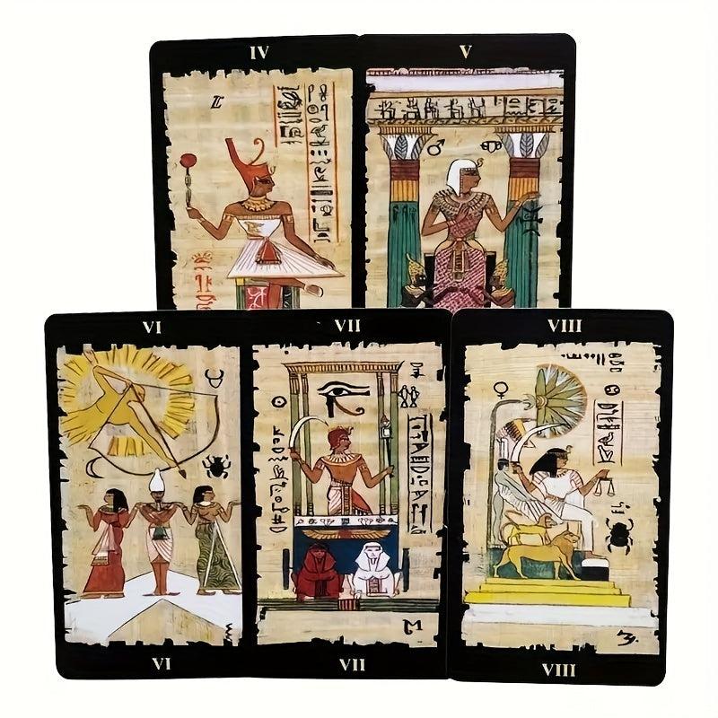 Egyptian Tarot Destiny Cards for Divination with Instructional Guide
