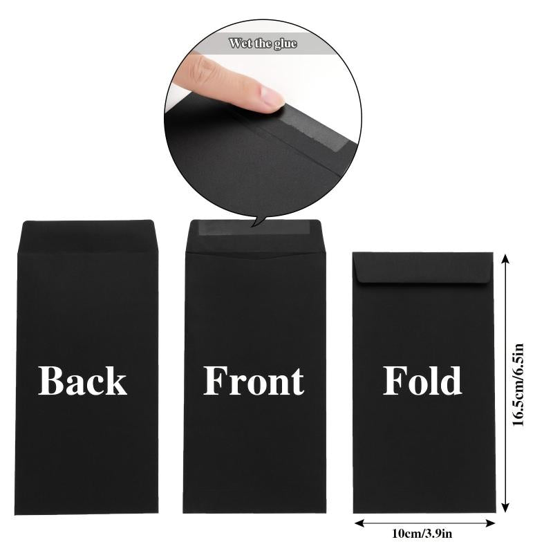 100pcs Cash Envelopes 6.5x3.5in Money Saving Challenge Large Envelopes