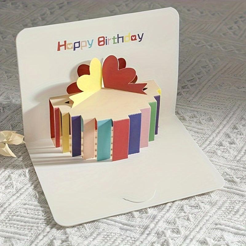 3D Pop Up Happy Birthday Card For Women Men Kid With Envelope