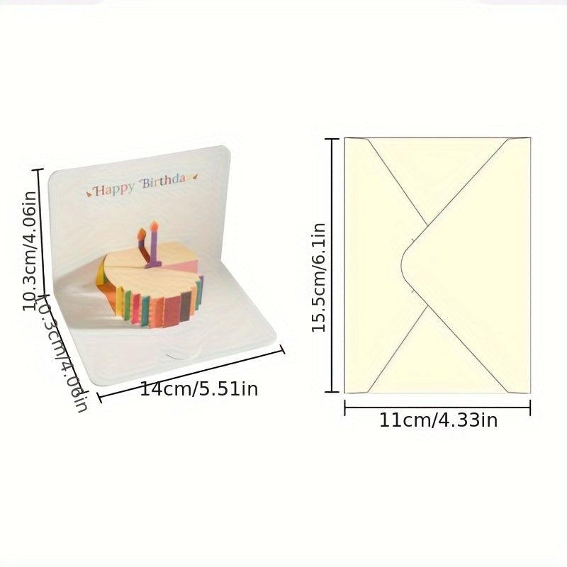 3D Pop Up Happy Birthday Card For Women Men Kid With Envelope