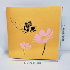 3D Bee Greeting Card for Special Occasions