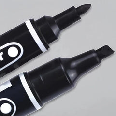 4pcs Waterproof Oily Red Double Headed Big Head Marker Pens