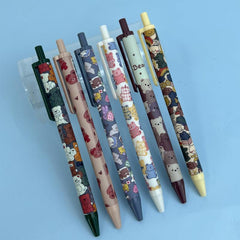 6pcs Cartoon Bear Gel Pens Ink