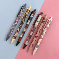 6pcs Cartoon Bear Gel Pens Ink